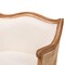 Bali & Pari Sylvestra Traditional Beige Fabric and Honey Oak Finished Wood Low Seat Accent Chair 238-13387-ZORO - alternate 5